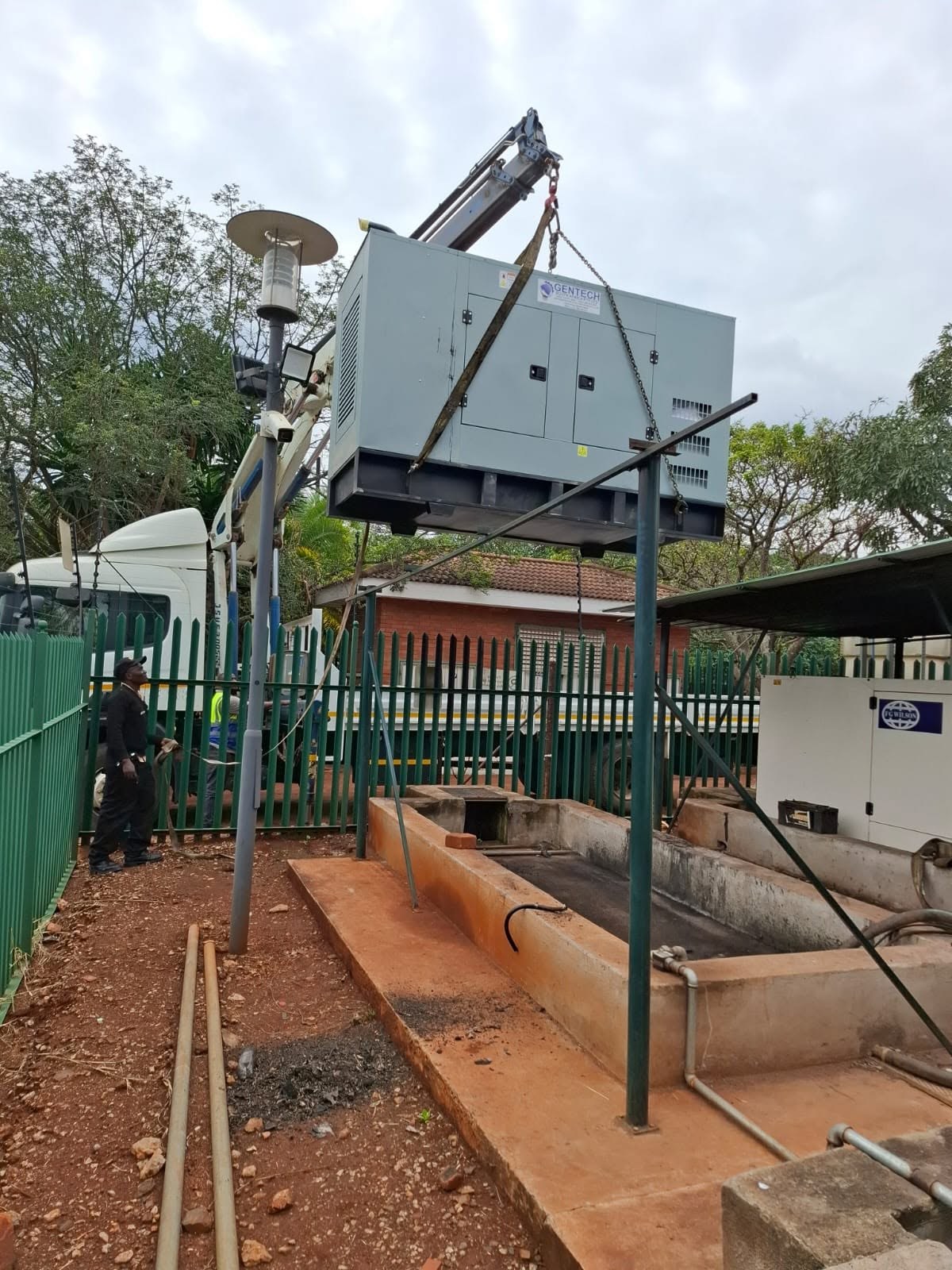 180 kVA Perkins generator installed at the World Bank in Harare